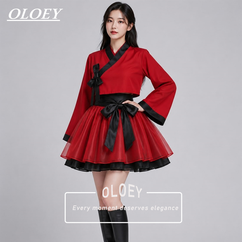 Modern Korean Lifestyle - Современный корейский ханбок OLOEY с контрастными